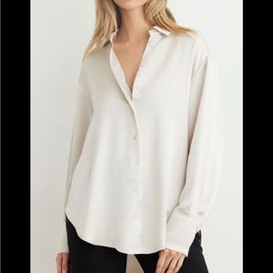 Satin Long Sleeve Blouse Dynamite